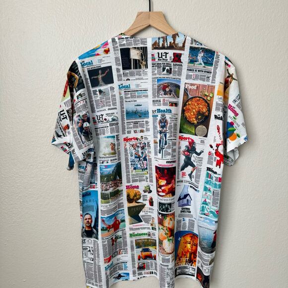 San Diego Union Tribune Mens Novelty Newspaper Collage Events T-Shirt Size Large - Picture 5 of 7